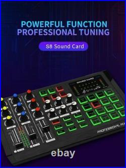 Mixing Audio Console USB Microphone Streamer Broadcast Computer PC Mobile Phone