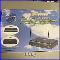 New Audio 2000S AWM6032U UHF 2CH Wireless Mic Sys With 2x AWX6030 Wireless? Mics
