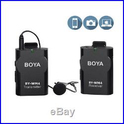 New BOYA BY-WM4 Universal Lavalier Wireless Microphone Mic Real time iPhone 8 7