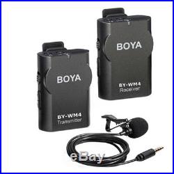 New BOYA BY-WM4 Universal Lavalier Wireless Microphone Mic Real time iPhone 8 7