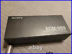 Nice Sony ECM-959 Electret Condenser Microphone Mic Pro Audio Made in Japan