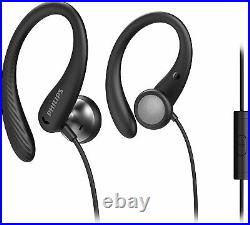 PHILIPS SPORTS HEADPHONES A1105BK/00 With MIC & REMOTE IN-EAR IPX2 BLACK 2020/21