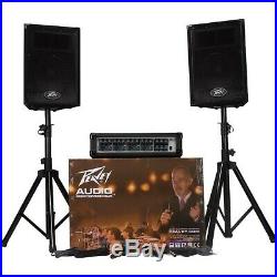 Peavey PVI Audio Performer Pack Full PA System Mics, Leads, Speakers, Stands