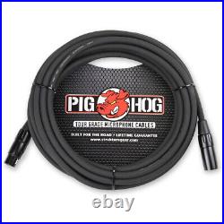 Pig Hog PHM25 25' ft XLR 8mm Tour Grade Mic Cable (10-Pack)