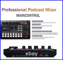 Podcast Microphone Bundle, BM-800 Mic with Live Sound Card Kit, Condenser F998