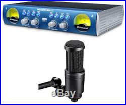 Presonus Bluetube DP V2 2 Channel Tube Mic Pre+Audio Technica AT2020 Microphone