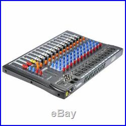 Professional Audio Recording Studio Mixer 12Ch w Speakers Digital Interface Mic