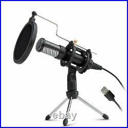 Professional Condenser Microphone MiC Sound Studio Recording USB Tripod Stand Y1