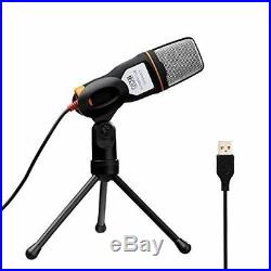 Professional Microphone USB Condenser Sound Podcast Studio PC Laptop Kit Mic NEW