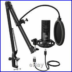 Professional Studio Microphone Condenser Mic Kit Pro Audio Stand Sound Broadcast