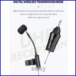 Professional UHF Wireless Mic Receiver and Transmitter System for Flute Piccolo