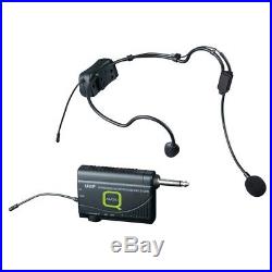 Q-Audio QWM 1900 HS UHF Wireless Head Set Microphone Mic System (863-865 MHz)