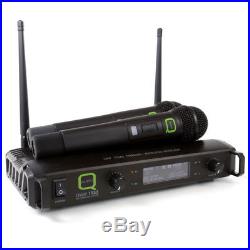 Q-Audio QWM1932 V2 HH UHF Dual Wireless Handheld Radio Microphone Mic System