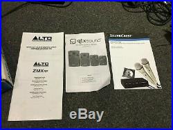 QTX Sound 400W PA SYSTEM with Alto Mixer, Karoke, Mic, Headphones, Stands + Case