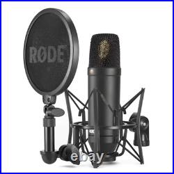 RODE NT1 Kit Condenser Mic with AxcessAbles Studio Mic Shield Stand & Audio Cable