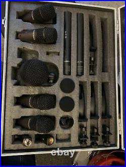 Red 5 Audio Drum Mic Set. Incl. Kick Drum Mic, Overhead Mics, Clips And Clamps