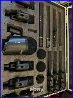 Red 5 Audio Drum Mic Set. Incl. Kick Drum Mic, Overhead Mics, Clips And Clamps