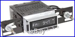 RetroSound Radiomodul Hermosa mit Chrom Display Motor-2 Retro Autoradio USB AUX