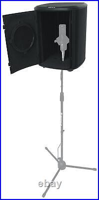 Rockville ISOBOX Recording Microphone Sound Isolation Box+Mic Stand+Pop Filter