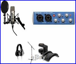 Rode NT1-A Vocal Recording Kit with Audio Interface, Headphones and Mic Stand