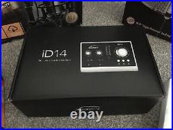 Rode NT2-A Studio Mic ID14 USB Interface Reflection Filter Audio XLR Cable Base