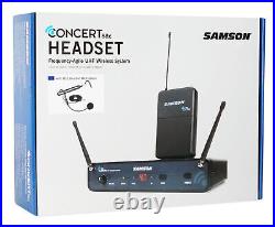 SAMSON Concert 88x 100-Channel Wireless Headset Microphone mic+Earbuds D Band