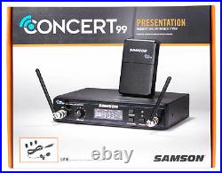 SAMSON Concert 99 Lavalier Microphone Lav Mic K-Band For Church Sound Systems