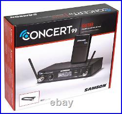 SAMSON Concert 99 Wireless UHF Guitar Microphone Mic System K-Band