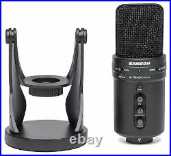 SAMSON G-Track Pro Studio USB Microphone Mic+Audio Interface+Mackie Earbuds