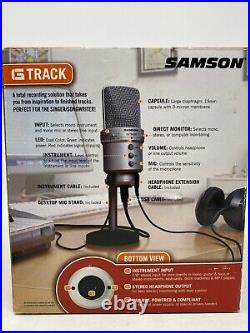 SAMSON GTrack USB Studio Condenser Mic & Audio Interface with PS01 Pop Filter