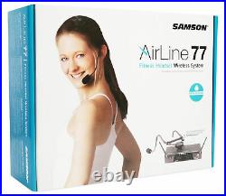 Samson AirLine 77 Wireless AH7-Qe Fitness Spin Headset Microphone Mic System-K3