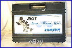 Samson Audio 5KIT Drum 5 Mics Set Microphone Tom Snare Kick