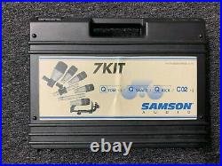 Samson Audio 7Kit Drum Microphones Mics QTOm QSnare QKick C02
