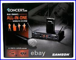 Samson Concert 288 UHF Lavalier Wireless Microphone Mic 4 Church Sound Systems
