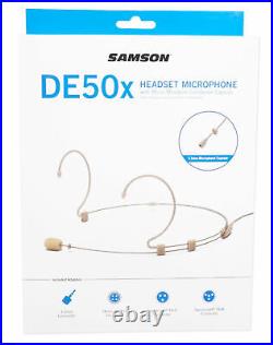 Samson DE50X Headset Microphone Mic For AUDIO TECHNICA T310 Bodypack Transmitter
