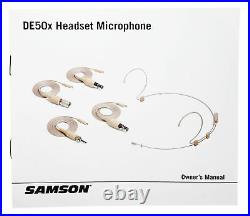 Samson DE50X Headset Microphone Mic For SHURE GLXD1 Bodypack Transmitter