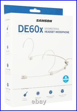 Samson DE60X Headset Mic For AUDIO TECHNICA ATW-T210A Bodypack Transmitter