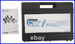 Samson DK707 Drum Microphone Kit-1 Kick+4 Snare/Tom+2 Pencil Mics+Dual Stand