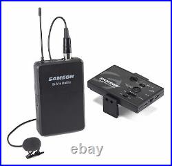 Samson Go Mic 9.6cm Wireless Lavalier Microphone Clip-On Lapel Audio System BLK