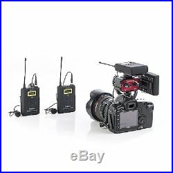 Saramonic Dual Wireless 500 MHz UHF Band Lavalier Mic Bundle and Audio Mixer
