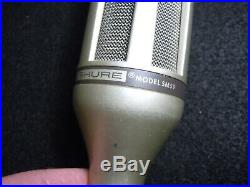 Shure SM59 Microphone Vintage Pro Audio Late 70s Early 80s Mic Tested Working
