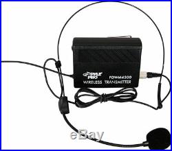 Sound Around Pyle VHF Wireless Rack Mount Microphone System, 2 Handheld Mics