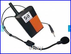 Sound dynamics Black & Orange SD16 UHF pll wireless Pro-Mid Headset Mic 3611
