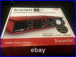 Sterling Audio Ocean Way Condenser Mic + Focusrite Scarlett 2i4 Audio Interface