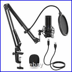 Tonor USB Microphone Kit Q9 Condenser Computer Cardioid Mic for Podcast, Singing