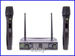UHF Dual Channel Antenna Diversity HH Wireless Mic System Q-Audio QWM 1950 HH