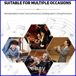 UHF Professional Wireless Instrument Microphone Condenser Mic System for Flute
