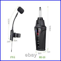 UHF Wireless Mic System for Clarinet Clear Sound Reproduction Easy to Use