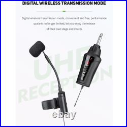 UHF Wireless Mic System for Flute Piccolo High Quality Sound Reproduction
