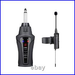 UHF Wireless Mic System for Flute Piccolo Superior Noise Reduction Performance